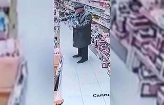 Çaldığı matkabı paltosuna sakladı, iş yeri...