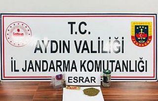 Cam kavanoz içinde uyuşturucu ele geçirildi