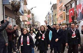 Çan’da deve güreşleri öncesi kortej yürüyüşü...