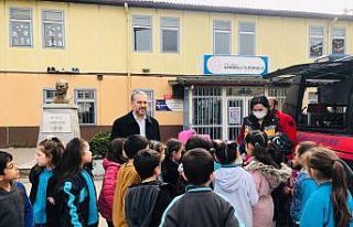 Çocuklardan Yasin Yılmaz’a sevgi seli