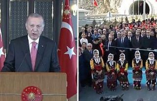 Cumhurbaşkanı Erdoğan, Badal Tüneli’nin açılışını...