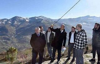 Dağların zirvesinde yatırımcılara arazi sağlamak...