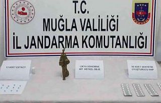 Dalaman’da tarihi eser ve uyuşturucu operasyonu
