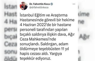 Doktora bıçakla saldıran temizlik görevlisine...