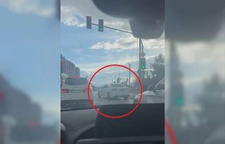 Drift atan lüks otomobil kamerada...Cezası ağır...