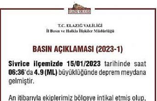 Elazığ’da 23 artçı deprem yaşandı