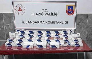 Elazığ’da bin paket bandrolsüz sigara ele geçirildi