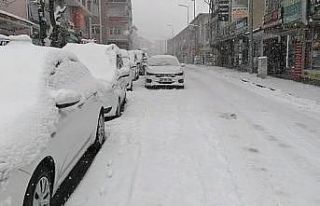 Elazığ’ın ilçelerinde kar yağışı etkili...