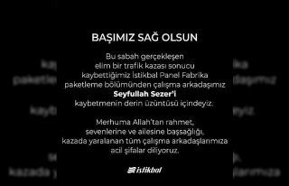 Ertekin’den hayatını kaybeden işçi için başsağlığı