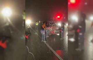 Eskişehir-Kütahya karayolunda zincirleme trafik...