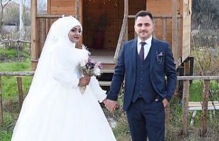 Etiyopya’da tanıştılar, Karpuzlu’da evlendiler