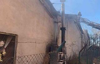 Fabrikada kazan patladı, yangın çıktı