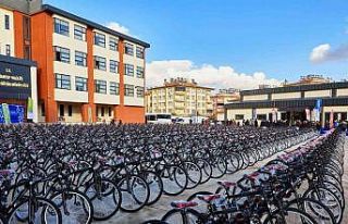Gaziantep’te 7 okulun öğretmenlerine bisiklet...