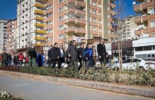 Gaziray tünelinin üstü yeşilleniyor