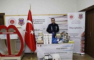 Gümüşhane’de hükümlüler için kitap bağış...