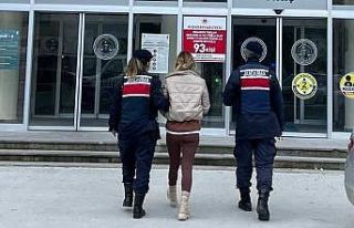 Hakkında 13 yıl hapis cezası bulunan şahıs jandarmaya...