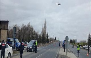 Helikopter destekli trafik denetimi yapıldı