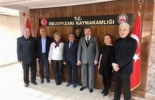 Hemşehrileri olan Kaymakam Ulu’yu ziyaret ettiler