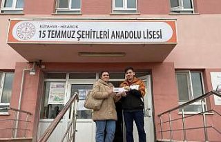 Hisarcık’ta üniversiteye hazırlanan öğrenciye...