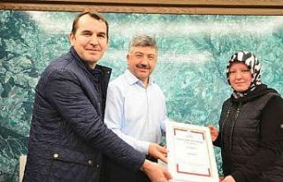 Höşmerim ustalarına coğrafi işaret tescil belgesi