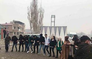 Iğdır’da kar altında düğün