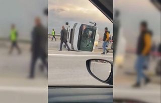 İşçileri taşıyan servis midibüsü 60 metre sürüklendi:...