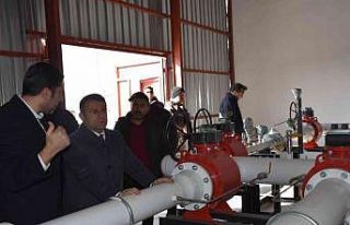 Kaymakam Çimşit, devam eden doğalgaz çalışmalarını...
