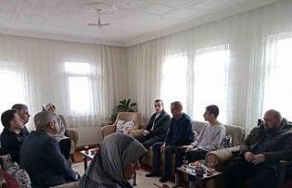 Kaymakam Okumuş, şehit ailesiyle görüştü