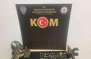 Keşan’da tarihi eser operasyonu