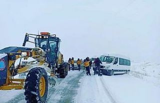 Kırşehir 112 ekipleri zorlu kış şartlarında...