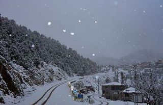 Kızıldağ Yaylası beyaza büründü