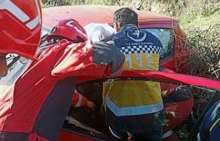 Kontrolden çıkan otomobil tarlaya uçtu: 1 ölü