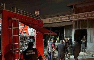Konya’da mobilya atölyesinde yangın