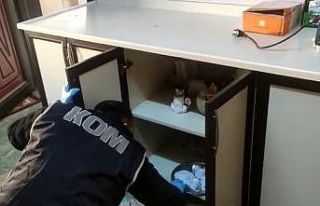 Konya’da polisin baskın yaptığı iş yerindeki...