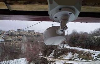 Köye güvenlik kamerası kurdular, 24 saat takip...