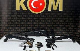 Malatya’da çok sayıda silah ele geçirildi