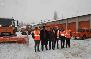 Malazgirt’te kar yağışı