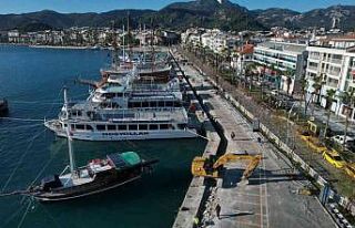 Marmaris Limanı yenilenen yüzüyle hizmet verecek