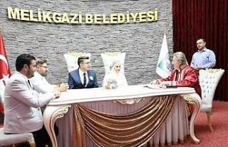 Melikgazi’de 2022 yılında 3 bin 978 çift “evet”...