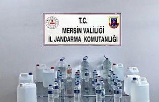 Mersin’de 80 litre sahte içki ele geçirildi