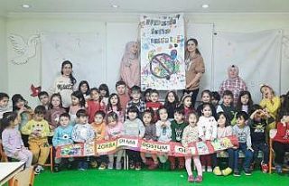 Miniklerin ‘Zorba olma dost ol’ çalışması...