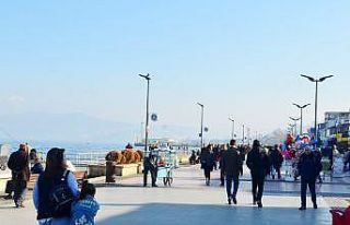 Mudanya sahil doldu taştı