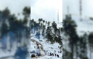 Muğlalı vatandaşların kar keyfi