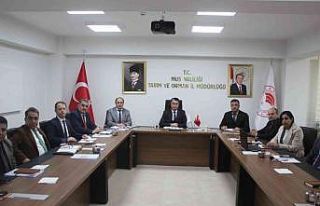 Muş tarımının koordinasyon toplantısı yapıldı