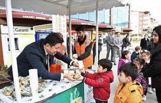 Ordu’da 800 ilkokul öğrencisine çorba ikramı