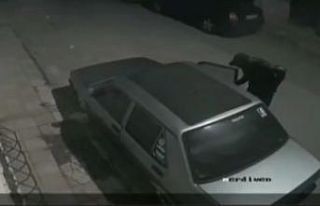 Oto faresi güvenlik kameralarına yakalandı