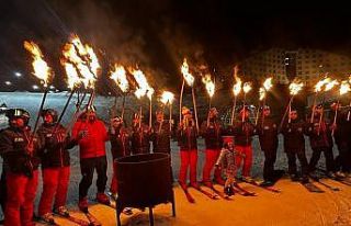 Palandöken’de yılbaşı coşkusu