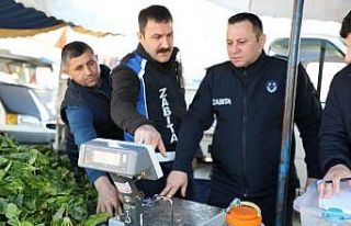 Pazarcılara terazi denetimi