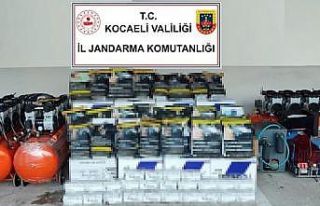 Piyasa değeri 230 bin TL olan malzemelere el konuldu