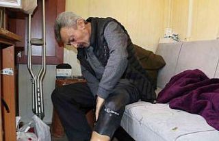 Protez bacakla hayata tutundu